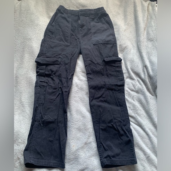 Black Cargo Pants - Picture 1 of 3